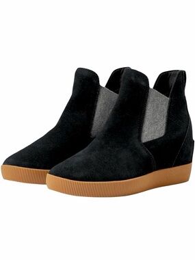 SOREL Out N About Wedge Boot, Black Suede